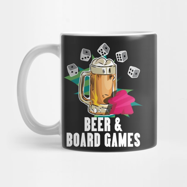 Beer & Board Games - Board Game Inspired Graphic - Tabletop Gaming  - BGG by MeepleDesign